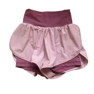 ZYIA Pink and Burgundy Shirts with Spandex